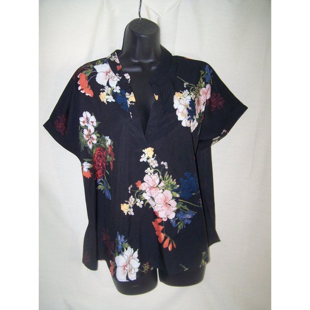 Shein Curve Top Blouse Floral OXL